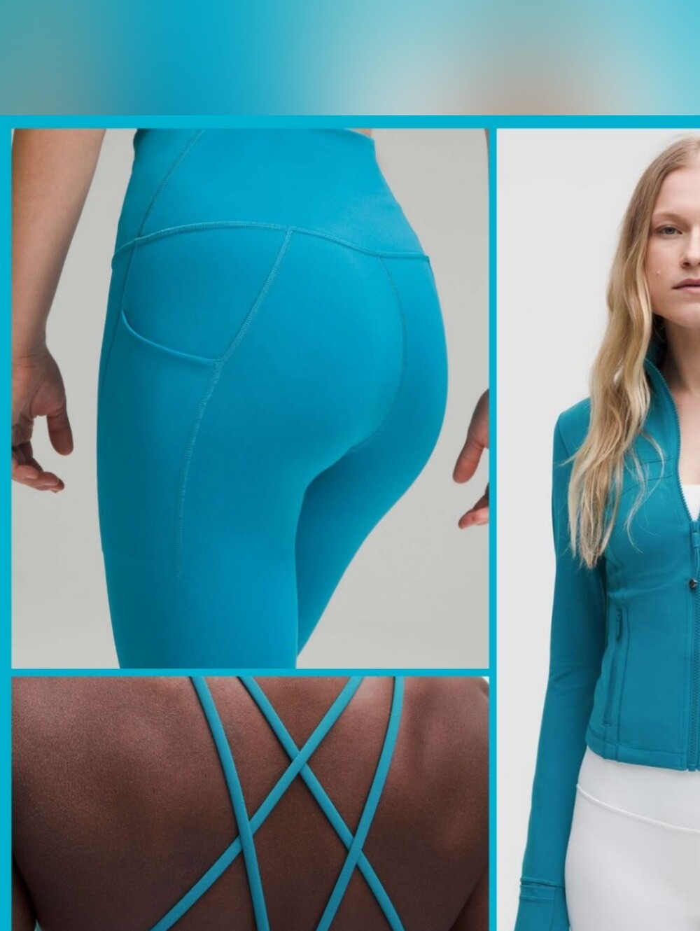 NWT *SET* Lululemon Define Jacket/Nulu Strappy Bra/Wunder Train 25" *Pockets